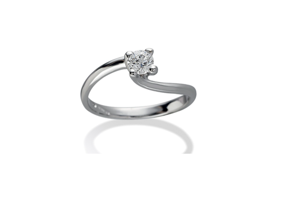 Anillo Gemoro Mujer Solitari in Oro blanco Diamante 0.11 Ct TSS442BIA11 - TSS442BIA11